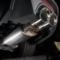 Stainless Works 2018 + Ford Mustang GT 3in Redline Series Catback H-Pipe w/Active Valves & Quad Tips - Exhaust Mufflers