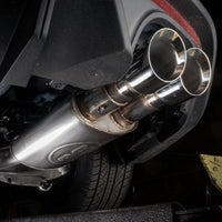 Stainless Works 2018 + Ford Mustang GT 3in Redline Series Catback H-Pipe w/Active Valves & Quad Tips - Exhaust Mufflers