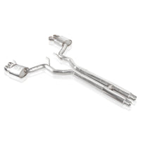 Stainless Works 2018 + Ford Mustang GT 3in Redline Series Catback H-Pipe w/Active Valves & Quad Tips - Exhaust Mufflers
