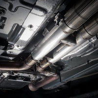 Stainless Works 2018 + Ford Mustang GT 3in Redline Series Catback H-Pipe w/Active Valves & Quad Tips - Exhaust Mufflers