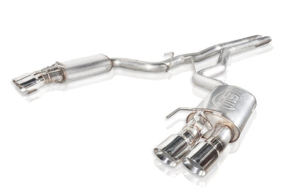 Stainless Works 2018 + Ford Mustang GT 3in Redline Series Catback H-Pipe w/Active Valves & Quad Tips - Exhaust Mufflers