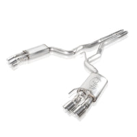 Stainless Works 2018 + Ford Mustang GT 3in Redline Series Catback H-Pipe w/Active Valves & Quad Tips - Exhaust Mufflers