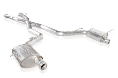 Stainless Works 2018 Jeep TrackHawk 6.2L 3in Catback System X-Pipe Turbo S-Tube Muffler Stock Exit - Exhaust Mufflers &