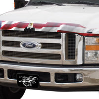 Stampede 2000-2005 Ford Excursion Vigilante Premium Hood Protector - Flag - Deflectors