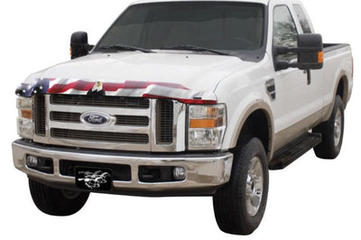 Stampede 2000-2005 Ford Excursion Vigilante Premium Hood Protector - Flag - Deflectors