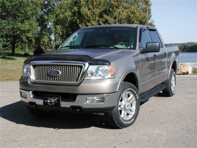 Stampede 2006-2008 Lincoln Mark LT Vigilante Premium Hood Protector - Smoke - Deflectors