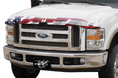 Stampede 2006-2008 Lincoln Mark LT Vigilante Premium Hood Protector - Flag - Deflectors