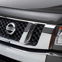 Stampede 2008-2012 Nissan Pathfinder Vigilante Premium Hood Protector - Smoke - Deflectors