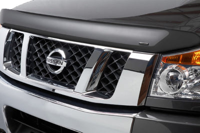 Stampede 2008-2012 Nissan Pathfinder Vigilante Premium Hood Protector - Smoke - Deflectors