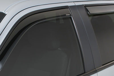Stampede 2009-2014 Ford F-150 Crew Cab Pickup Snap-Inz Sidewind Deflector 4pc - Smoke - Deflectors