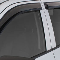 Stampede 2014-2018 Chevy Silverado 1500 Crew Cab Pickup Tape-Onz Sidewind Deflector 4pc - Smoke - Deflectors
