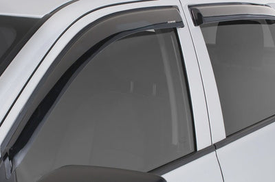Stampede 2019 Chevy Silverado 1500 Double Cab Pickup Tape-Onz Sidewind Deflector 4pc - Smoke - Deflectors