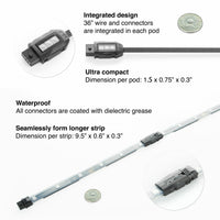 Xk Glow Standard Accent Light App Kit 12pc - Harddrive Products