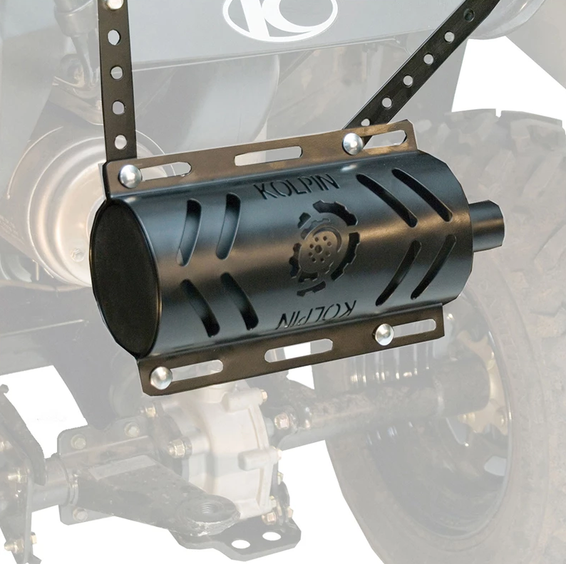 Kolpin Stealth Exhaust 2.0 W/heat Shi Eld (black) - Atv Performance Products