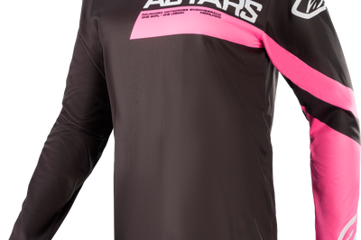Alpinestars Stella Fluid Jersey White/turquoise Xs - Black/Fluorescent Pink / Large - Apparel Collection