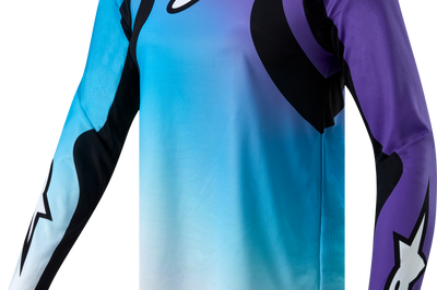 Alpinestars Stella Fluid Jersey White/turquoise Xs - White/Turquoise / X-Small - Apparel Collection