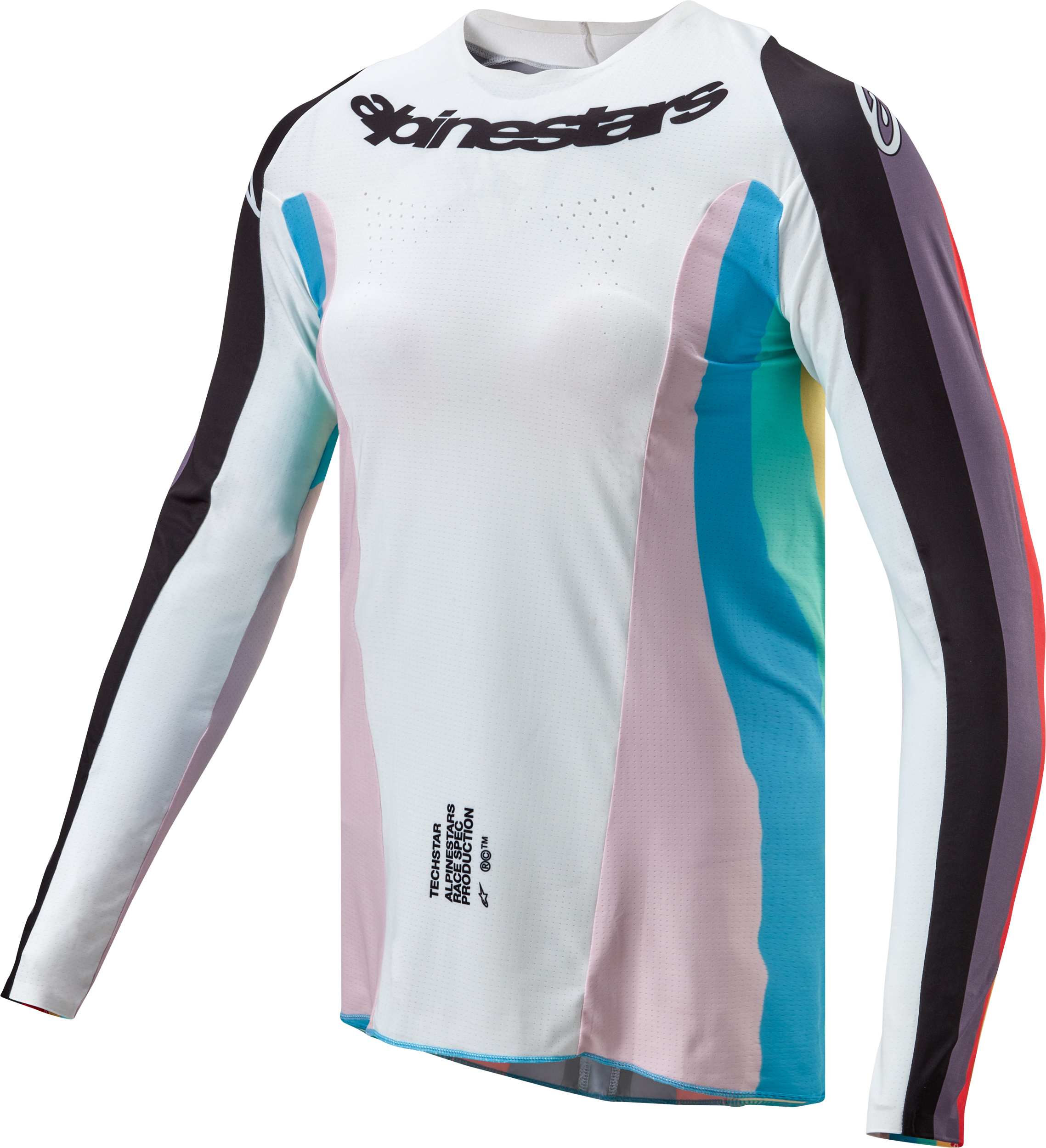 Alpinestars Stella Techstar Jersey Black/multicolor Xs - Black/Multi Color / Large - Apparel Collection