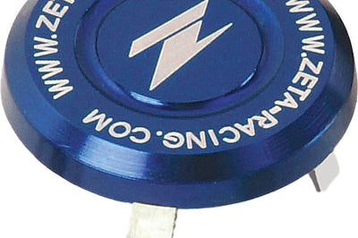 Zeta Stem Cap Titanium - Blue - Offroad Collection