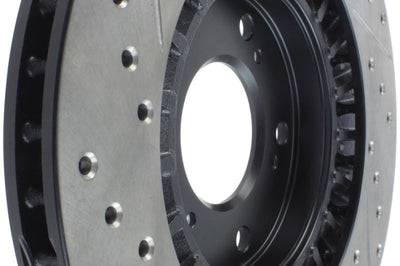 Stoptech StopTech 00-09 S2000 Slotted & Drilled Left Front Rotor - Brakes Rotors Pads