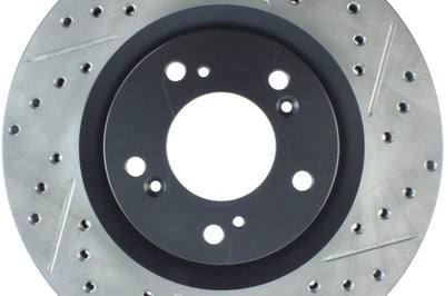 Stoptech StopTech 00-09 S2000 Slotted & Drilled Left Front Rotor - Brakes Rotors Pads