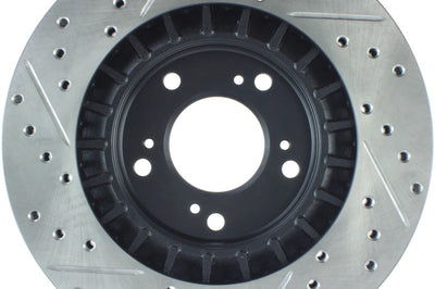 Stoptech StopTech 00-09 S2000 Slotted & Drilled Left Front Rotor - Brakes Rotors Pads