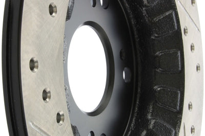 Stoptech StopTech 00-09 S2000 Slotted & Drilled Left Rear Rotor - Brakes Rotors Pads