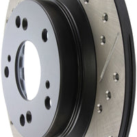 Stoptech StopTech 00-09 S2000 Slotted & Drilled Left Rear Rotor - Brakes Rotors Pads