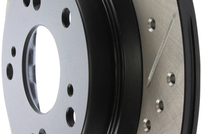 Stoptech StopTech 00-09 S2000 Slotted & Drilled Left Rear Rotor - Brakes Rotors Pads