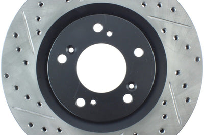 Stoptech StopTech 00-09 S2000 Slotted & Drilled Right Front Rotor - Brakes Rotors Pads