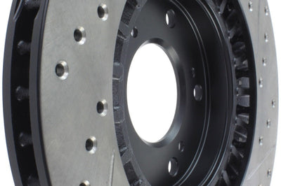 Stoptech StopTech 00-09 S2000 Slotted & Drilled Right Front Rotor - Brakes Rotors Pads