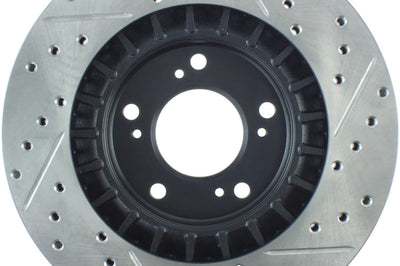 Stoptech StopTech 00-09 S2000 Slotted & Drilled Right Front Rotor - Brakes Rotors Pads