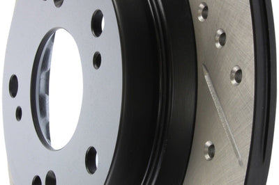 Stoptech StopTech 00-09 S2000 Slotted & Drilled Right Rear Rotor - Brakes Rotors Pads