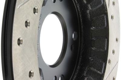 Stoptech StopTech 00-09 S2000 Slotted & Drilled Right Rear Rotor - Brakes Rotors Pads