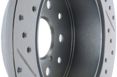 Stoptech StopTech 01-05 Lexus IS300 / 02-10 SC430 Sport Slotted & Drilled Rear Left Brake Rotor - Brakes Rotors Pads