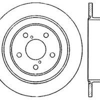 Stoptech StopTech 02-05 Subaru Impreza WRX Rear Drilled Left Brake Rotor - Brakes Rotors & Pads