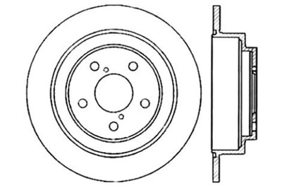 Stoptech StopTech 02-05 Subaru Impreza WRX Rear Drilled Right Brake Rotor - Brakes Rotors & Pads