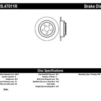 Stoptech StopTech 02-05 Subaru Impreza WRX Rear Drilled Right Brake Rotor - Brakes Rotors & Pads