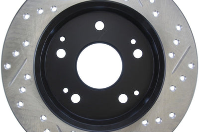 Stoptech StopTech 02-06 Acura RSX Incl. Type S / 97-01 Integra R Slotted & Drilled Right Rear Rotor - Brakes Rotors Pads