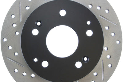 Stoptech StopTech 02-06 Acura RSX Incl. Type S / 97-01 Integra R Slotted & Drilled Right Rear Rotor - Brakes Rotors Pads