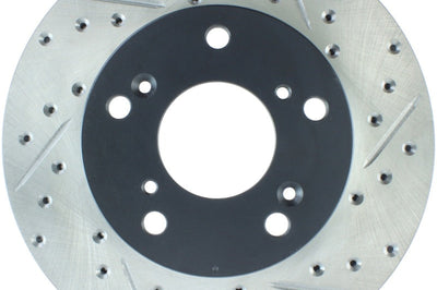 Stoptech StopTech 02-06 Acura RSX Slotted & Drilled Left Front Rotor - Brakes Rotors Pads