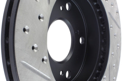 Stoptech StopTech 02-06 Acura RSX Slotted & Drilled Left Front Rotor - Brakes Rotors Pads