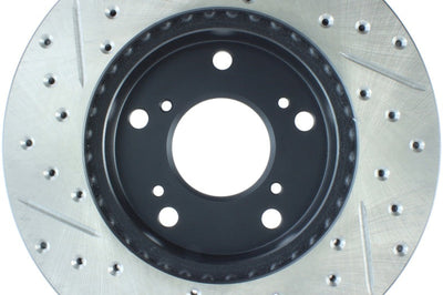 Stoptech StopTech 02-06 Acura RSX Slotted & Drilled Left Front Rotor - Brakes Rotors Pads