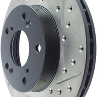 Stoptech StopTech 02-06 Acura RSX Slotted & Drilled Left Front Rotor - Brakes Rotors Pads