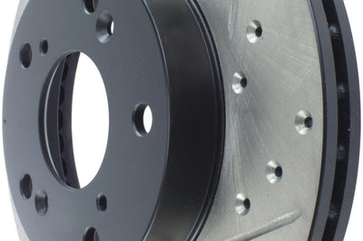 Stoptech StopTech 02-06 Acura RSX Slotted & Drilled Left Front Rotor - Brakes Rotors Pads