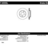 Stoptech StopTech 02-06 Acura RSX Slotted & Drilled Left Front Rotor - Brakes Rotors Pads