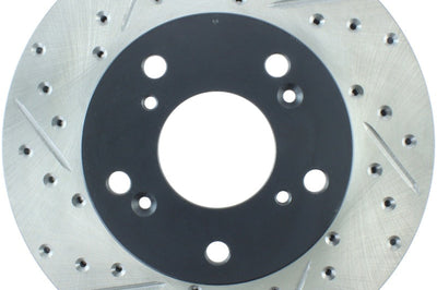 Stoptech StopTech 02-06 Acura RSX Slotted & Drilled Right Front Rotor - Brakes Rotors Pads