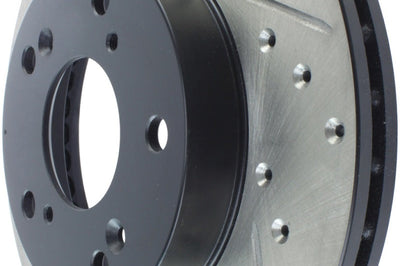 Stoptech StopTech 02-06 Acura RSX Slotted & Drilled Right Front Rotor - Brakes Rotors Pads