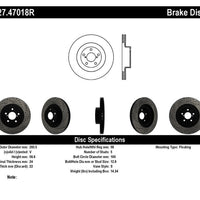 Stoptech StopTech 02-10 Subaru WRX Slotted & Drilled Right Front Rotor (exc. STi) - Brakes Rotors Pads