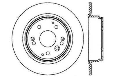 Stoptech StopTech 04-08 Acura TL / 03-09 honda Element Slotted & Drilled Right Rear Rotor - Brakes Rotors Pads