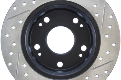 Stoptech StopTech 04-08 Acura TSX / 03-07 Honda Accord SportStop Slotted & Drilled Right Rear Rotor - Brakes Rotors Pads